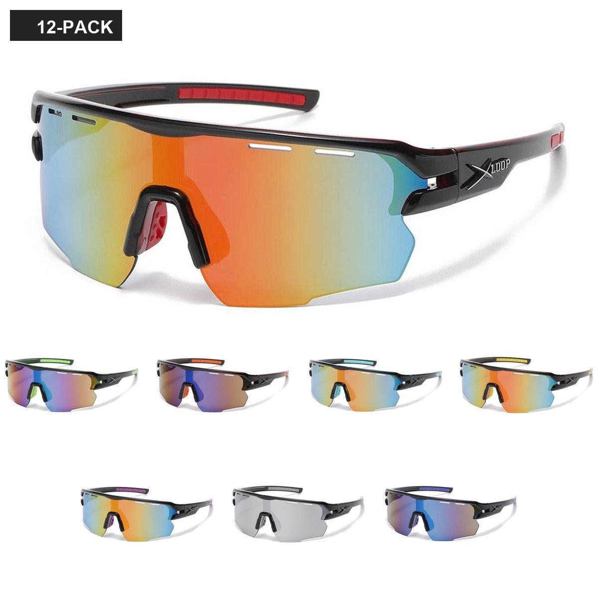 X-Loop Shield Men's Wholesale Sunglasses X3704