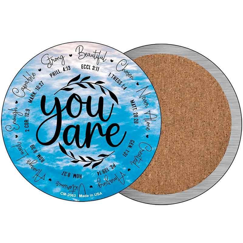 You Are Novelty Circle Coaster Set of 4 CC-2063 image