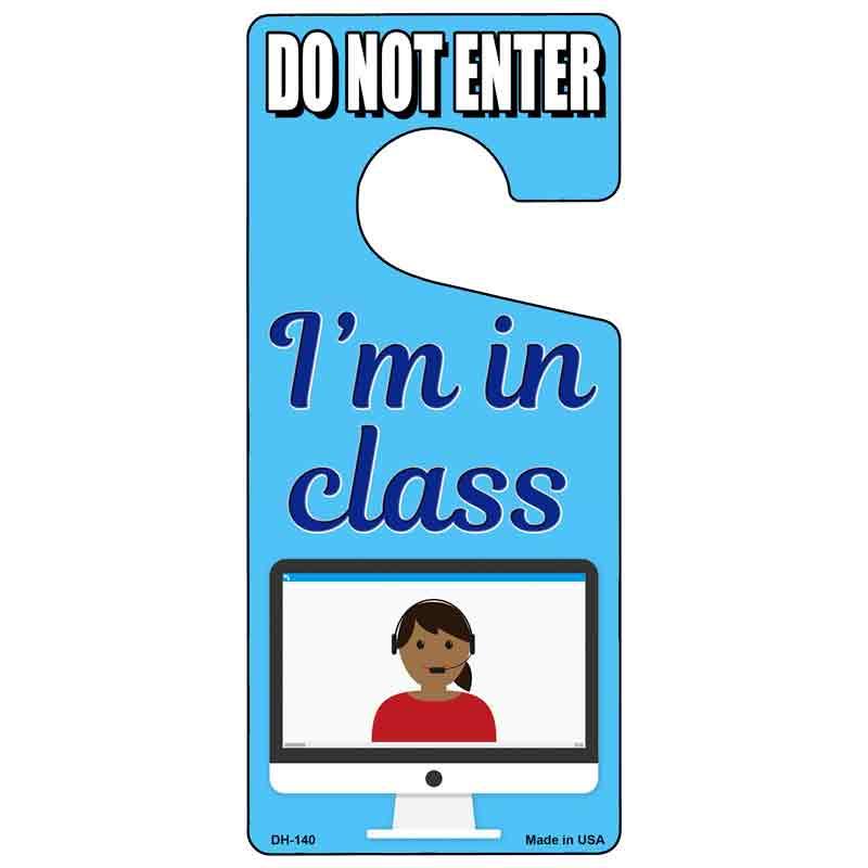Im In Class Blue Virtual Novelty Metal Door Hanger DH-140 image