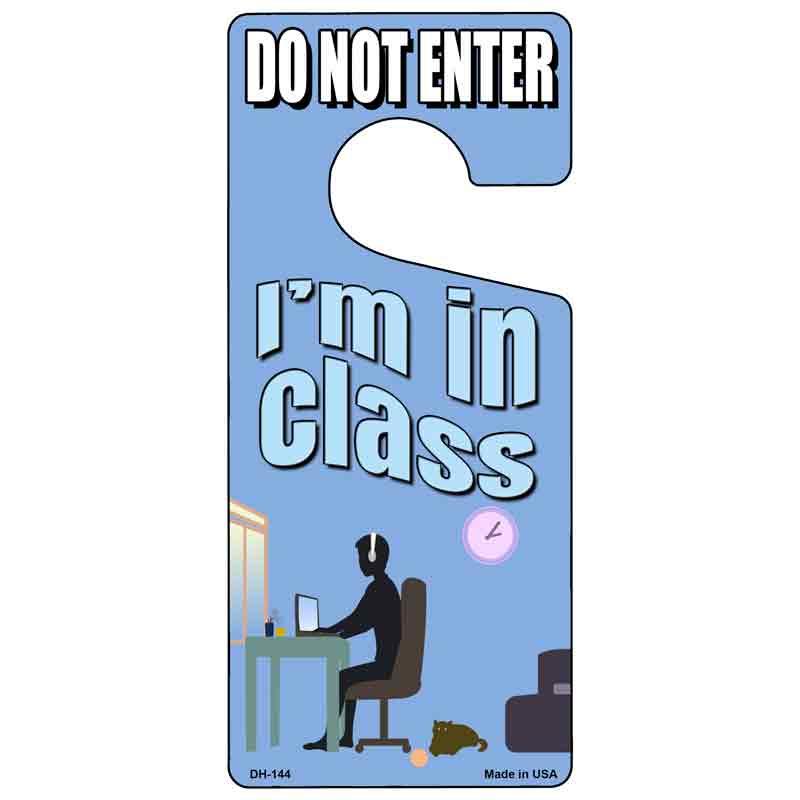 Im In Class Blue Novelty Metal Door Hanger DH-144 image