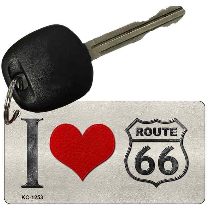 I Love Route 66 Novelty Aluminum Key Chain KC-1253 image