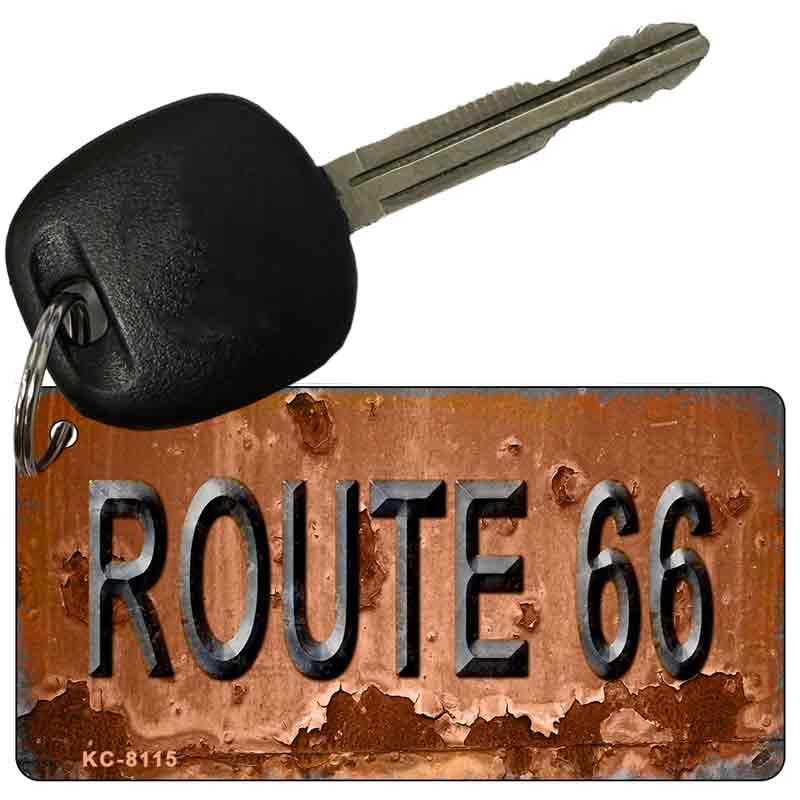 Route 66 Rusty Novelty Metal Key Chain KC-8115 image