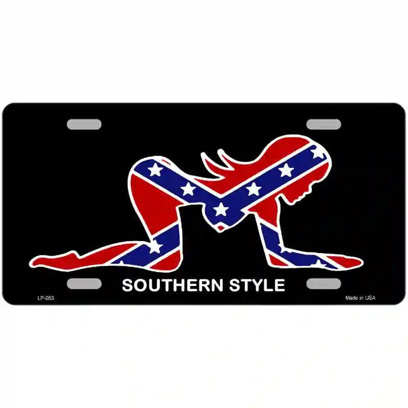 Southern Style Sexy Novelty Metal License Plate image