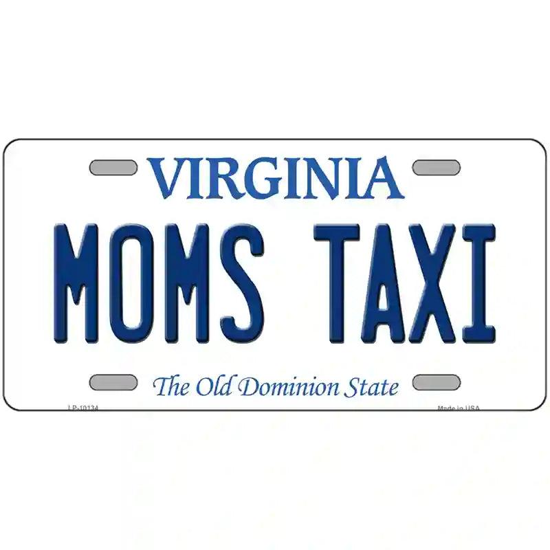 Moms Taxi Virginia Metal Novelty License Plate image