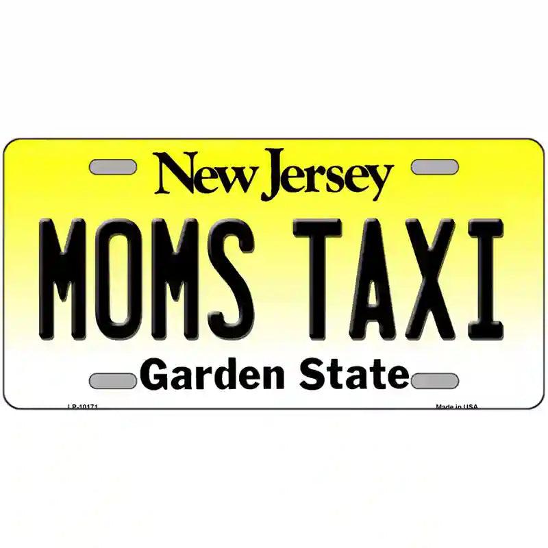 Moms Taxi New Jersey Metal Novelty License Plate image
