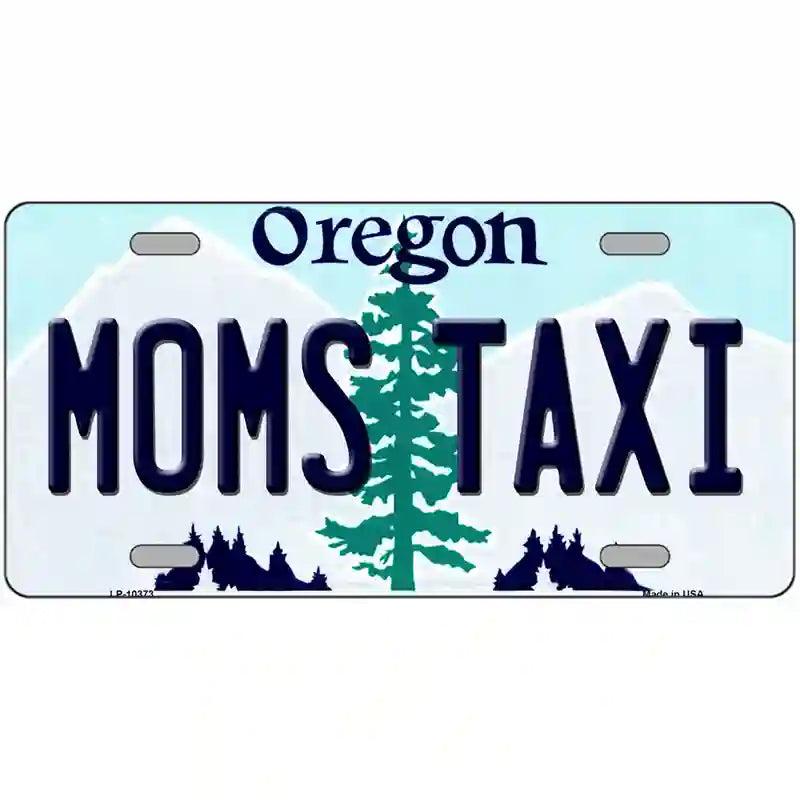 Moms Taxi Oregon Metal Novelty License Plate image