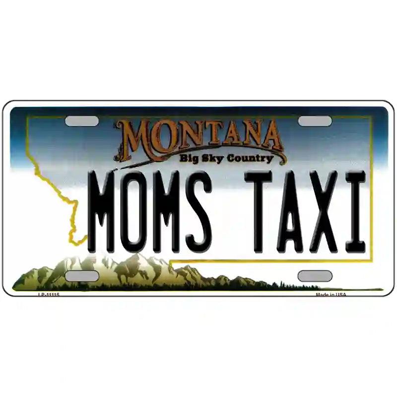 Moms Taxi Montana State Novelty License Plate image