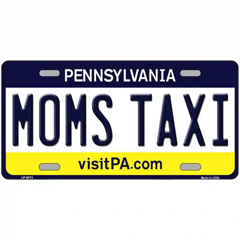 Moms Taxi Pennsylvania State Novelty Metal License Plate image
