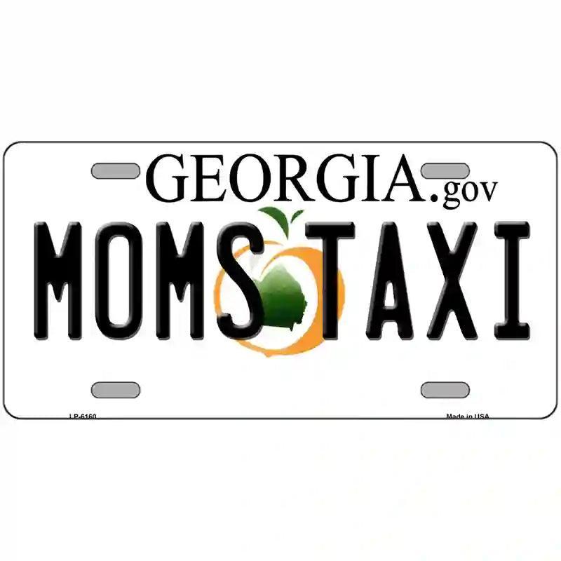 Moms Taxi Georgia Novelty Metal License Plate image