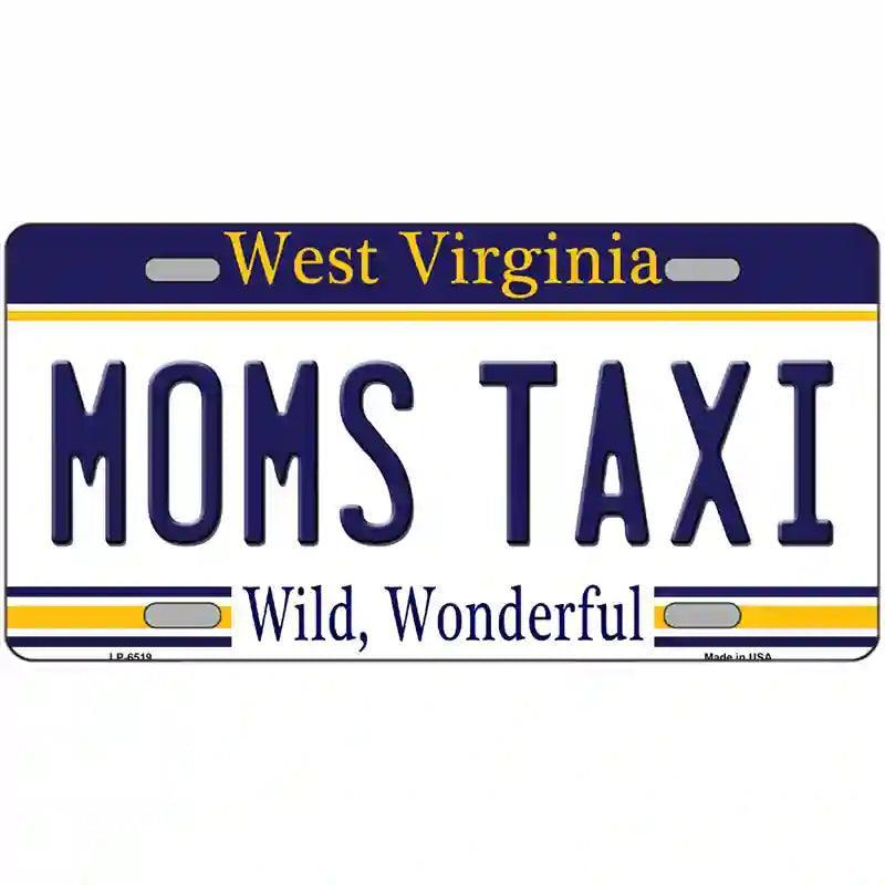 Moms Taxi West Virginia Novelty Metal License Plate image