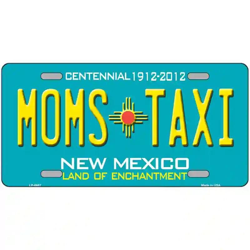 Moms Taxi New Mexico Novelty Metal License Plate image