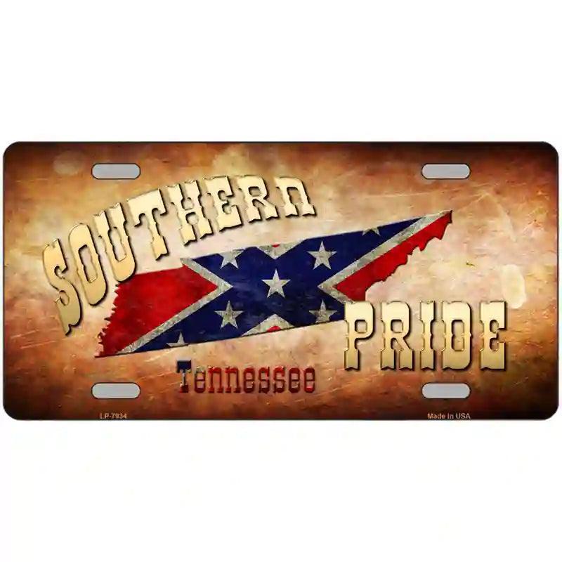 Southern Pride Tennessee Novelty Metal License Plate image