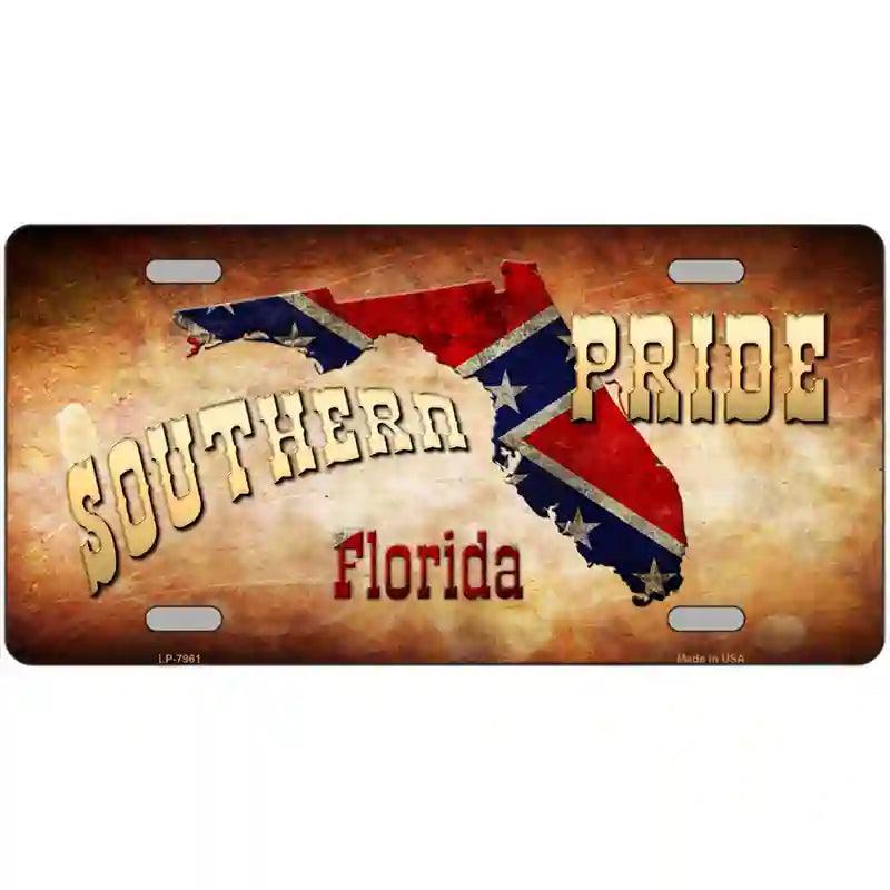 Southern Pride Florida Novelty Metal License Plate image