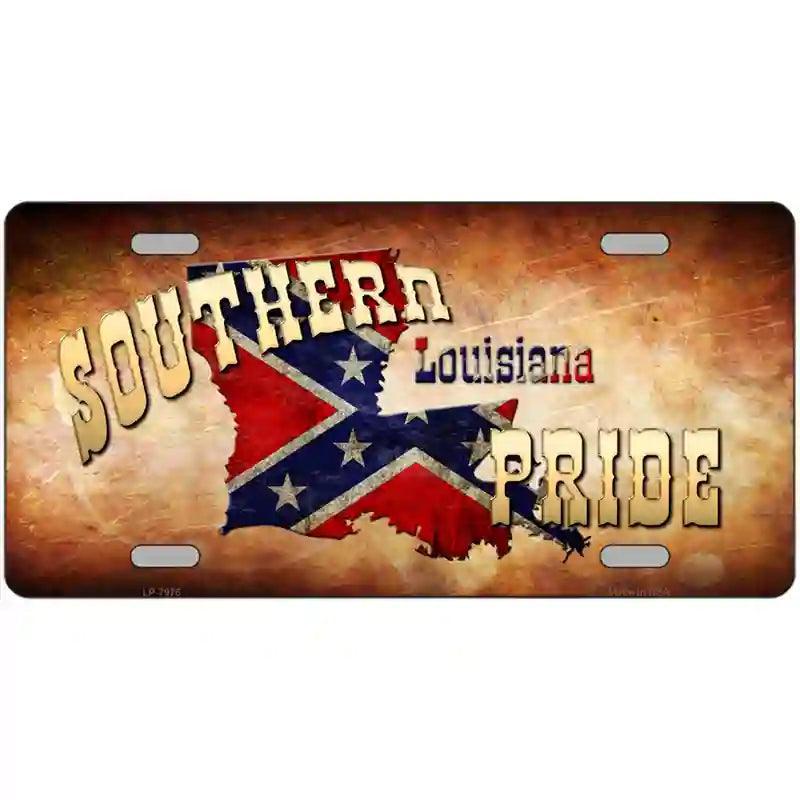 Southern Pride Louisiana Novelty Metal License Plate image