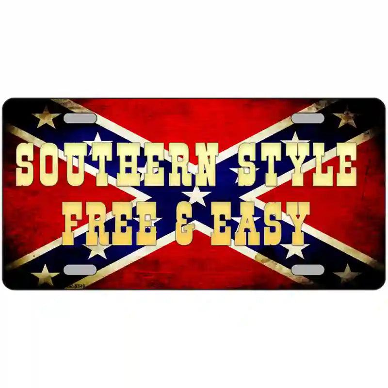 Southern Style Metal Novelty License Plate image