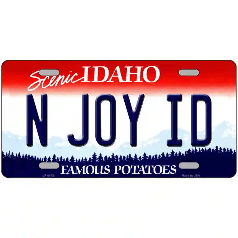 N Joy ID Idaho Metal Novelty License Plate image