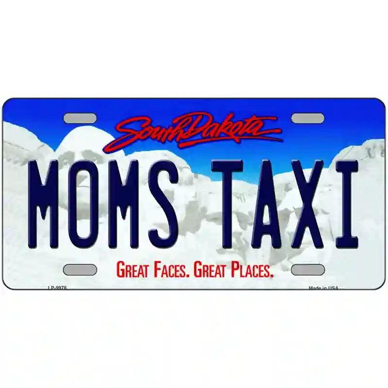 Moms Taxi South Dakota Metal Novelty License Plate image