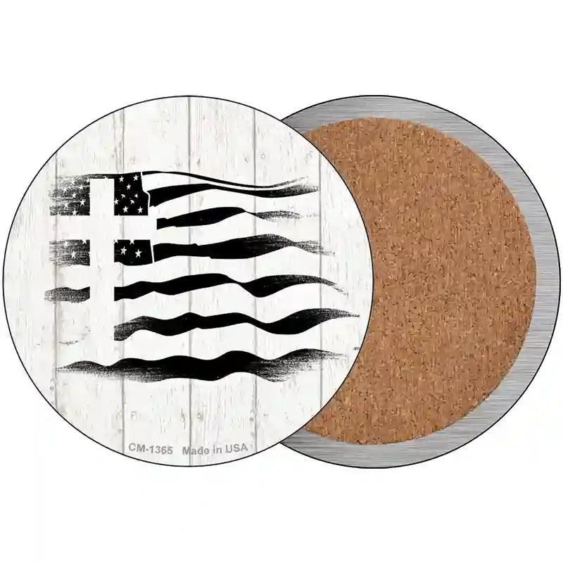 Christian Flag Novelty Circle Coaster Set of 4 image