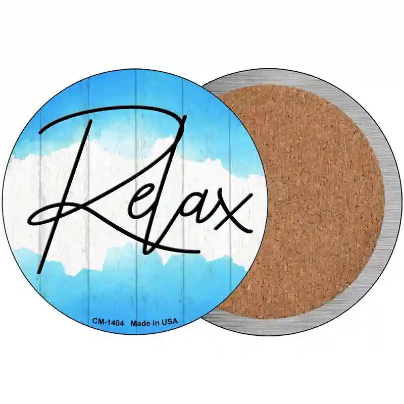 Relax Novelty Circle Coaster Set of 4 image