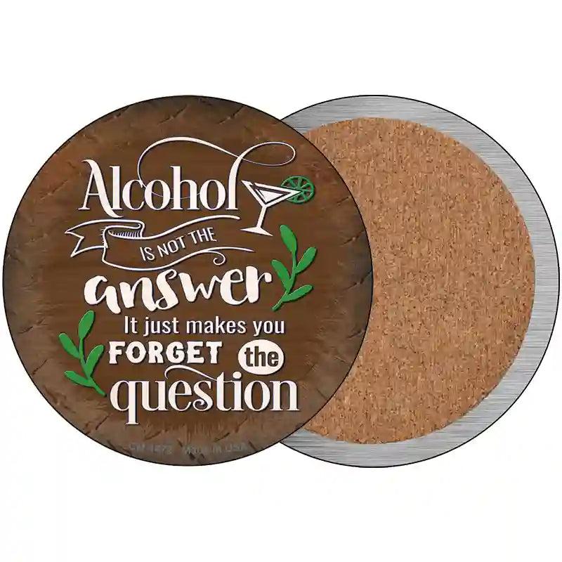 Forget The Question Novelty Circle Coaster Set of 4 image