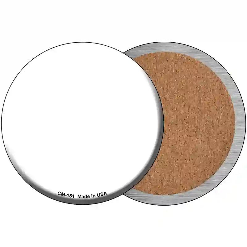 White Novelty Circle Coaster Set of 4 image