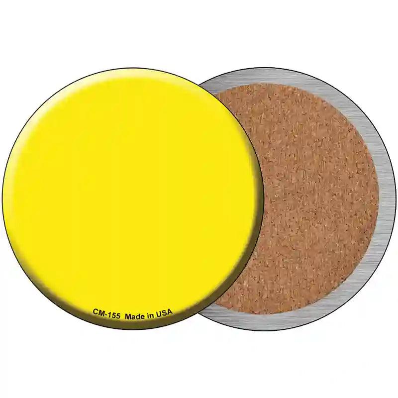 Yellow Novelty Circle Coaster Set of 4 image
