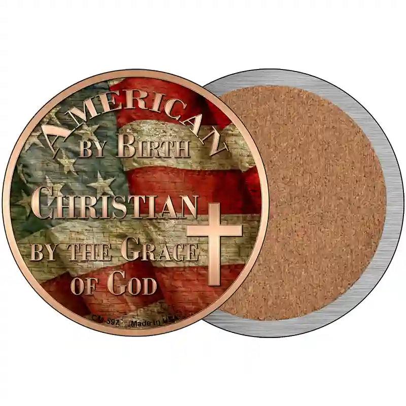 American Christian Novelty Circle Coaster Set of 4 image