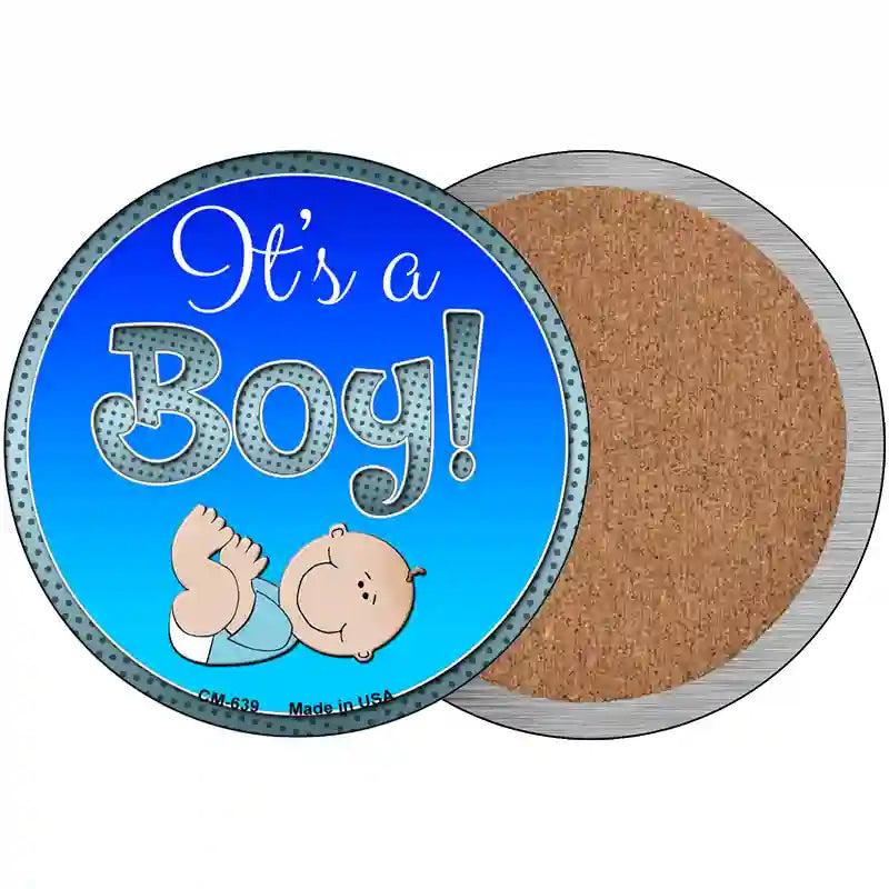Its A Boy Novelty Circle Coaster Set of 4 image