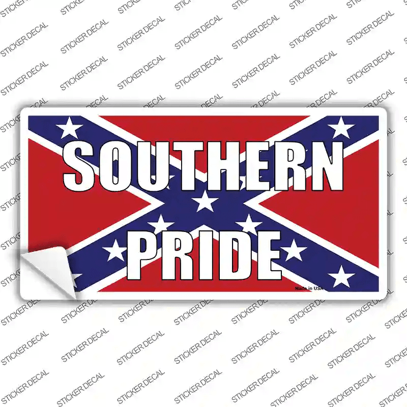 Southern Pride Confederate Novelty Sticker Decal image