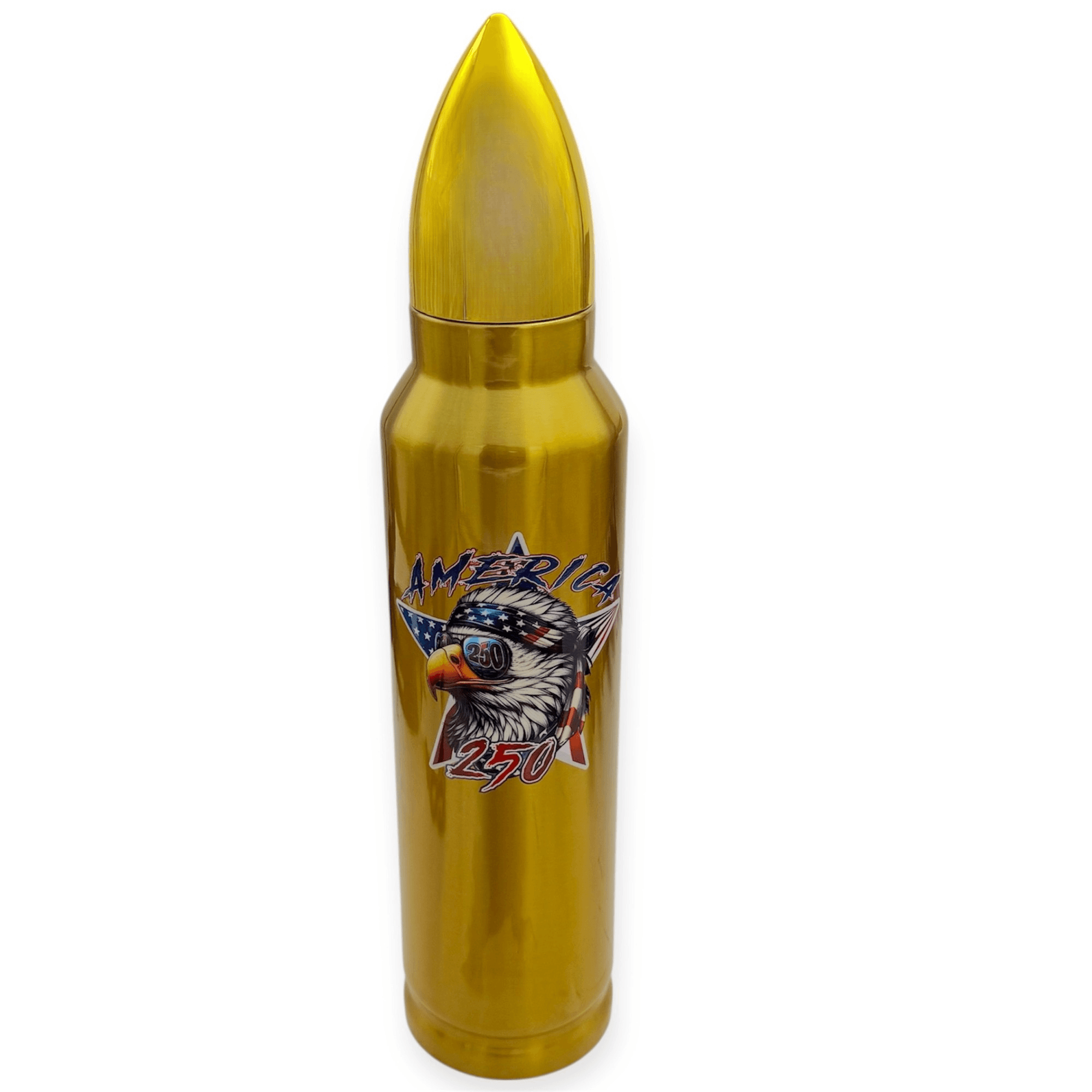Bullet shaped flasks America 250 Eagle