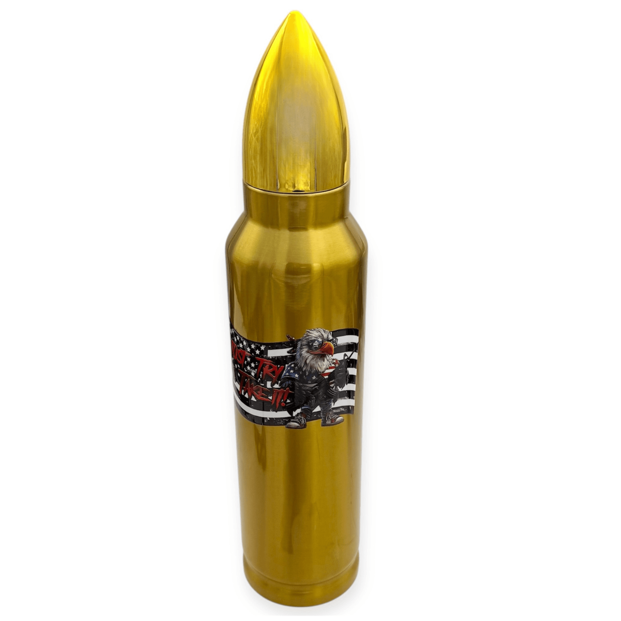 Bullet shaped flasks Just Try To Take It