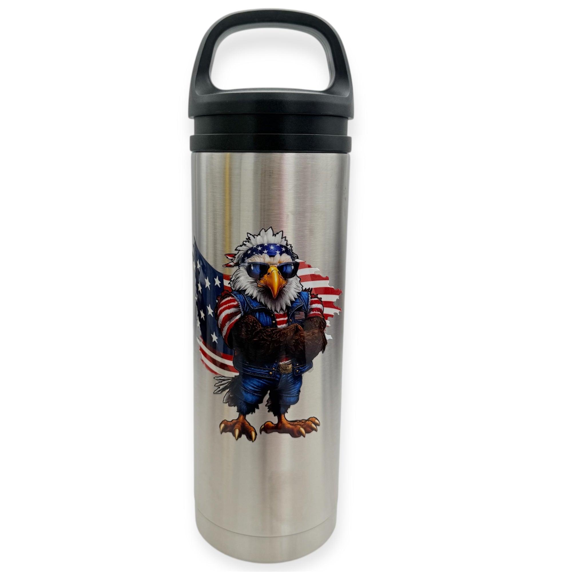 Ultra Mug, Curved 16 oz American Eagle Flag