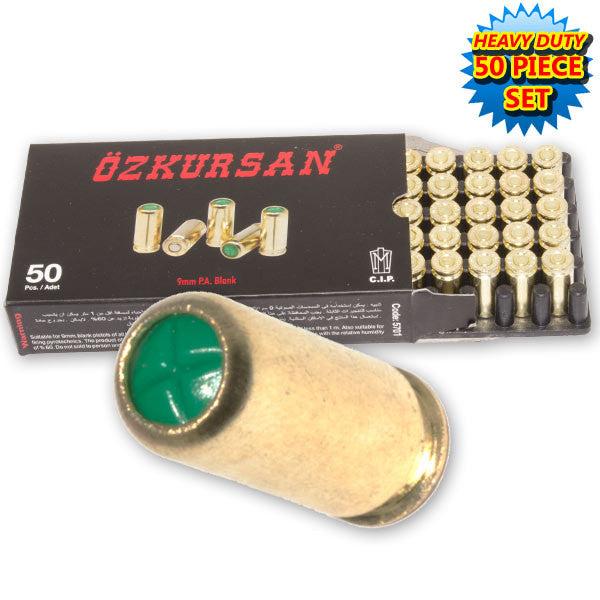9mm Pak. Ammo Box of 50 Bullets