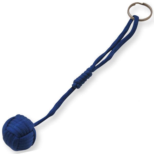 Small Self-Defense Monkey Fist w/ Keyring - Royal Blue