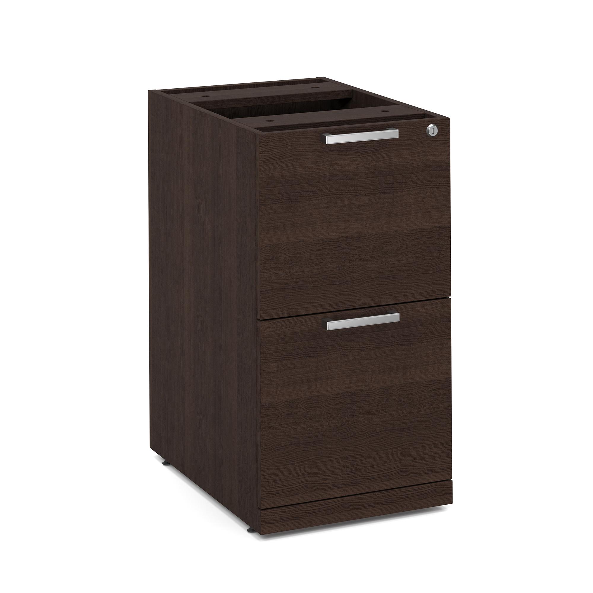 OfficeSource | OS Laminate | 2 Drawer Deluxe Full Pedestal - File/File - Java