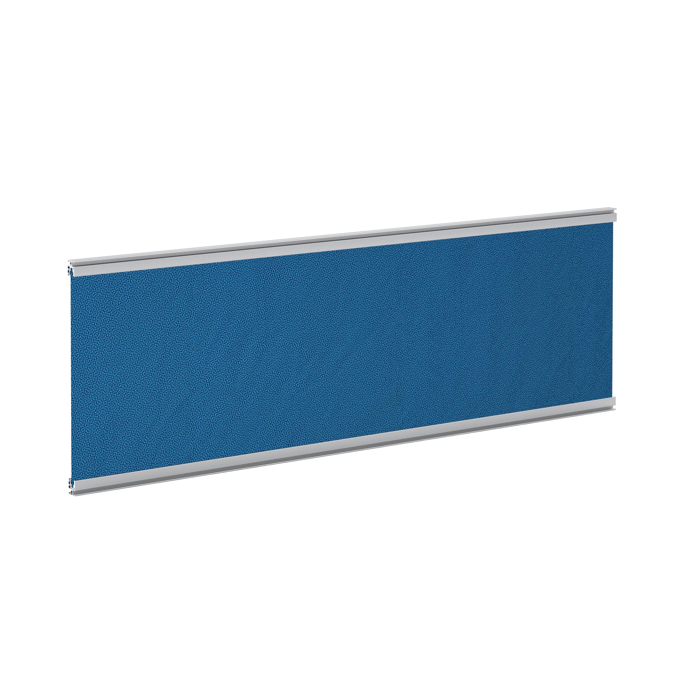 OfficeSource | Borders II Collection | Fabric Panel - 36''W x 12''H - Blue - Silver