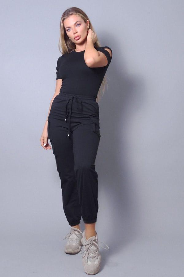 New Edgy Selena Cutout Bodysuit New Edgy Selena Cutout Bodysuit image