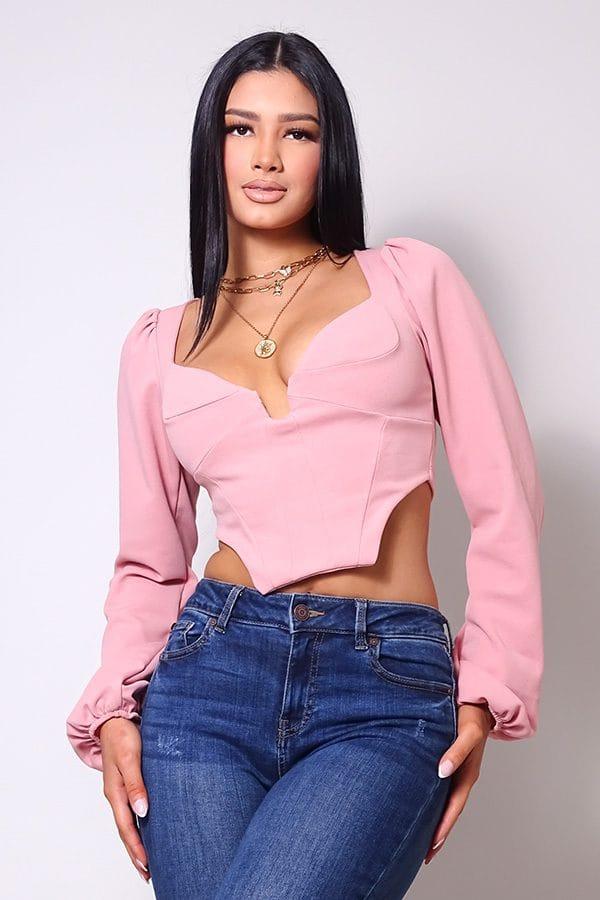 Aileen Sweetheart Crop Top Aileen Sweetheart Crop Top image