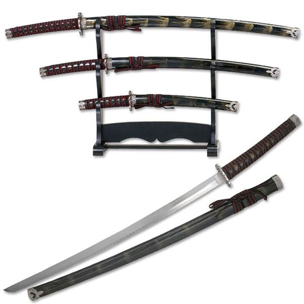 Traditional Katana Set Special Black SE-58-B4
