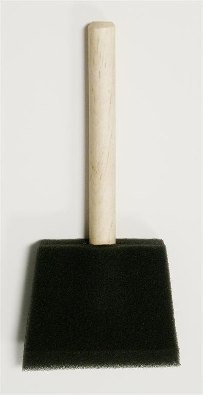 3" Jen Foam Brush with Wood Handle pk 36 image