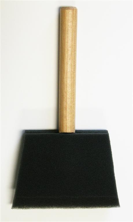 4" Jen Foam Brush with Wood Handle pk 24 image