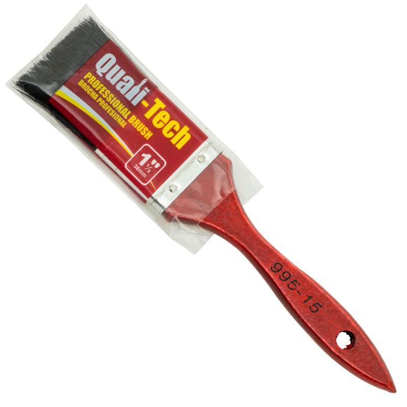 BRUSH 1-1/2" NATURAL BLACK BRISTLES W/WOOD HANDLE 12-480\32 image