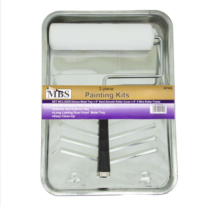 3PC PAINT TRAY KIT WITH FRAME AND COVER CASE PACK 12 image