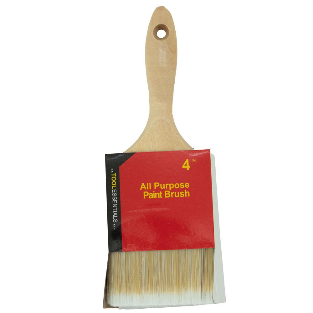 4" Deluxe Paint Brush with Wood Handle image