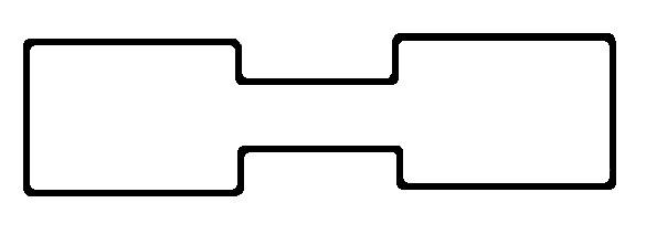 Square White Dumbbell image