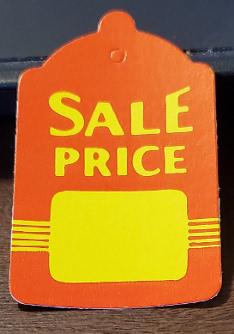 SALE PRICE Tag, Large, Unstrung image