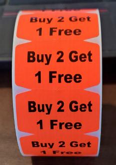 BUY 2 GET 1 FREE Label image