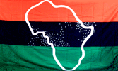 3X5 AFRICAN AMERICAN WITH MAP FLAG image