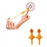 Sticky Stretchy Flying Rubber Chicken Finger Catapult Slingshot image