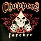 SKULL DICE CHOPPER BLACK SHORT SLEEVE TEE SHIRT * CLOSEOUT $1.95 image